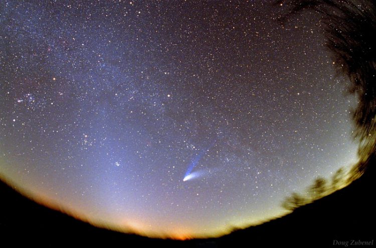 Comet, Milky Way, and Zodiacal Light