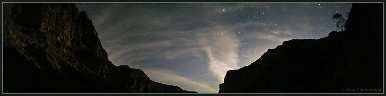 Stars and Clouds in the Grand Canyon