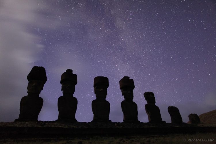 Night Arrives in Easter Island
