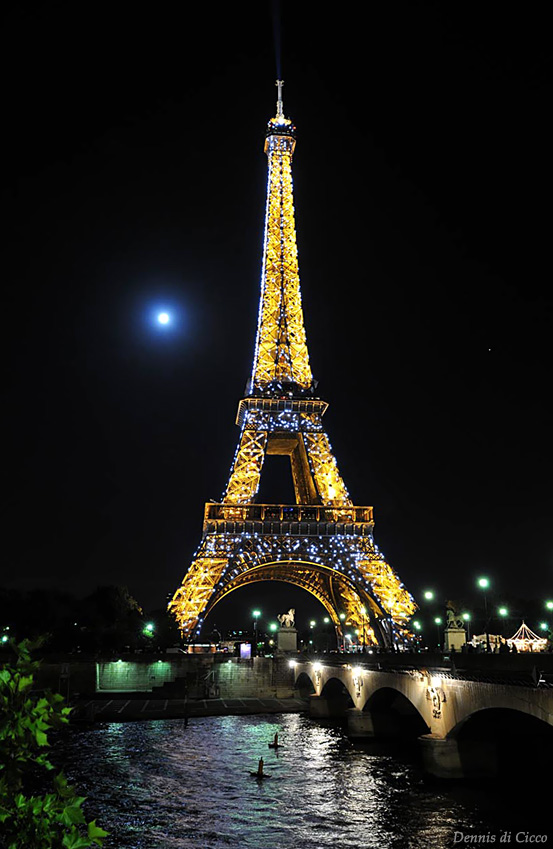 The Moon Above Paris