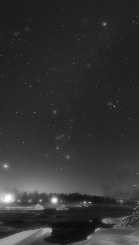 Winter Stars above Dal River
