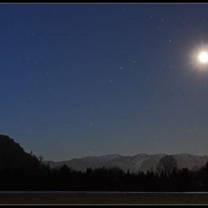 Moon and Scorpius above Alps