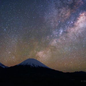 Milky Way Steaming Volcano