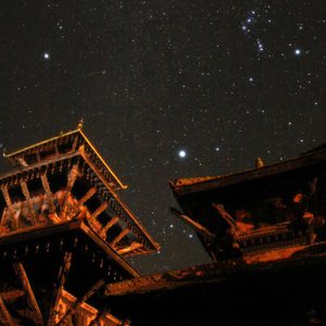 Orion and Sirius Above Panauti Temple