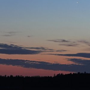 Calm, Crescent Moon, and Venus