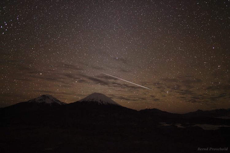 Shooting Star and Volcanoes
