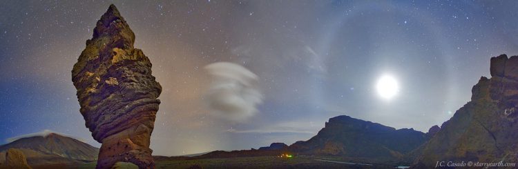Moonlight Panorama at Teide National Park