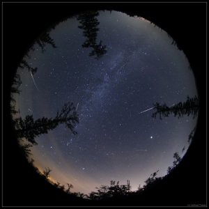 Perseid Meteors above Hungary