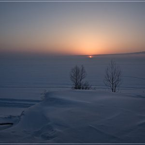 Siberia Eclipse Sunset