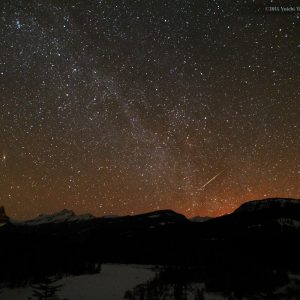 Quadrantid Meteor Above Alberta
