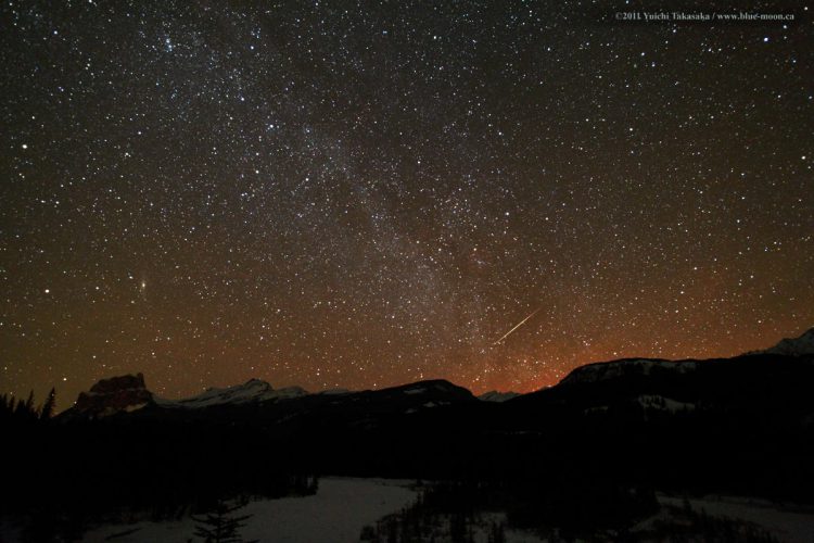 Quadrantid Meteor Above Alberta