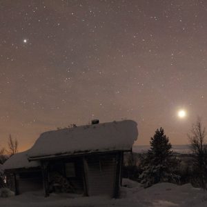 Moon and Jupiter