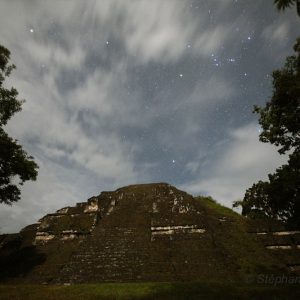 Stars and Clouds above Tikal