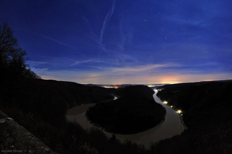 Saar River at Night