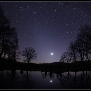 Crescent Moon and Zodiacal Light