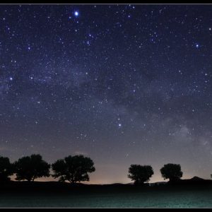 Starry Sky above Balaton Uplands