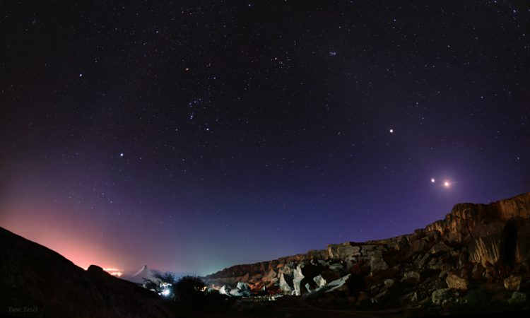 The Night Sky Above Gobustan