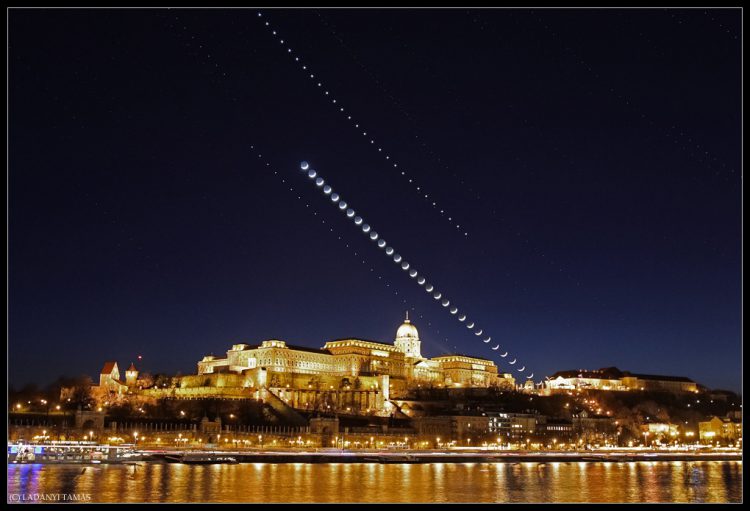 Moon and Planets Over the Buda Castle