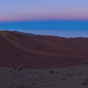 The Earth Shadow Over Atacama