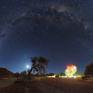 Night Sky above the Parkes Radio Telescope