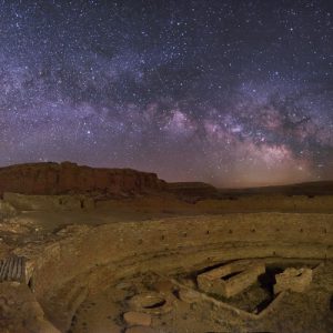 Milky Way above Chaco Canyon