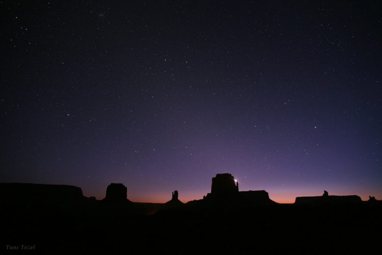 Monument Valley in the Evening Twilight