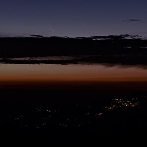 Comet Over Himalayan Village