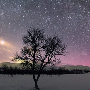 Comet Meets Andromeda Galaxy