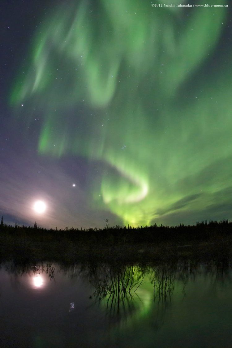 The Moon and Aurora