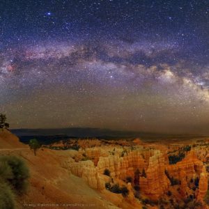 Fairyland Trail under the Milky Way