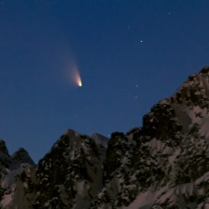 Comet in the Evening Twilight