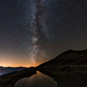 Milky Way and Alpine Lake