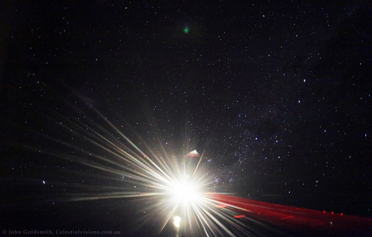 Southern Sky Imaged from 38,000 Feet