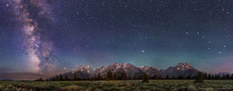 Galactic Plane and the Tetons