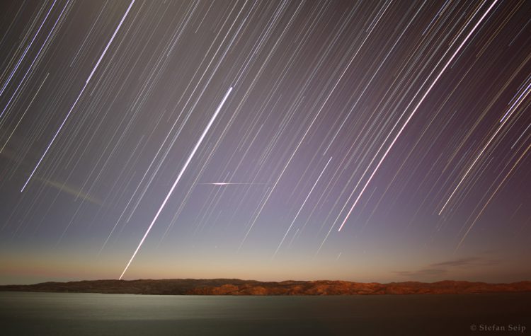 Star Trails above Namibia Coast