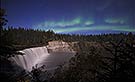 Moonbow and Auroras Over Lady Evelyn Falls ᐉ