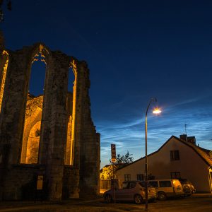 Noctilucent Clouds over Visby Walls