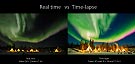 Aurora Realtime vs Timelapse ᐉ