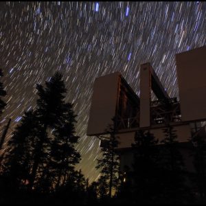Star Trails Over Large Binocular Telescope