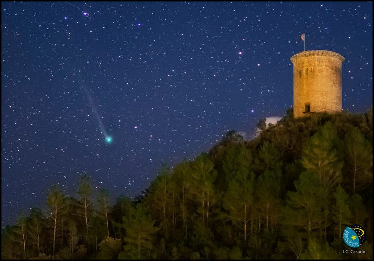Comet & Castle (photo composite)