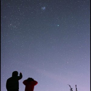 A Comet in Winter Sky