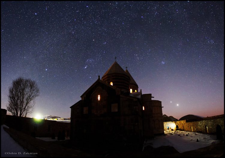 A Celestial Pair and a Very Old Church