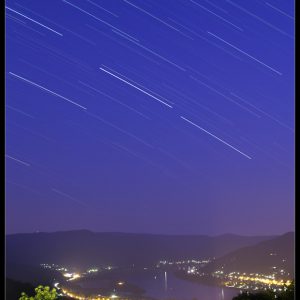 Star Trails Above Danube Bend