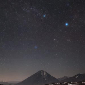 Stars Above Licancabur Volcano