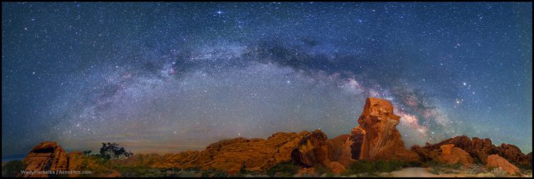 Rising Galaxy and the Valley of Fire