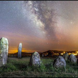 Galactic Center Above Megalithic Monument of Xerez
