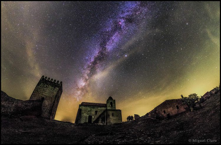 Milky Way from the Noudar Castle