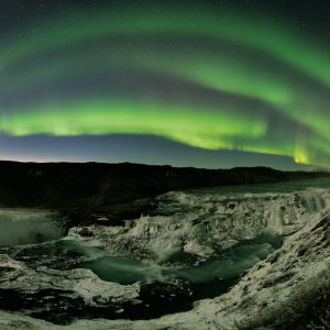 Waterfalls, Auroras, Comet in Iceland