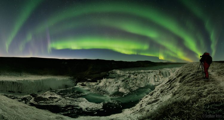 Waterfalls, Auroras, Comet in Iceland