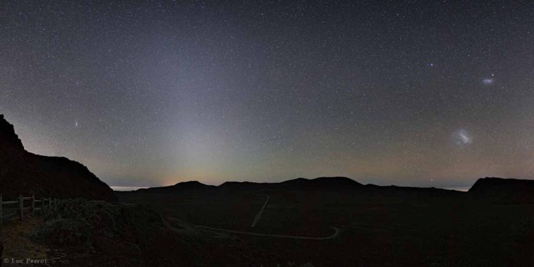 Three Galaxies & Zodiacal Light